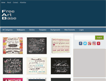 Tablet Screenshot of freeartbase.com